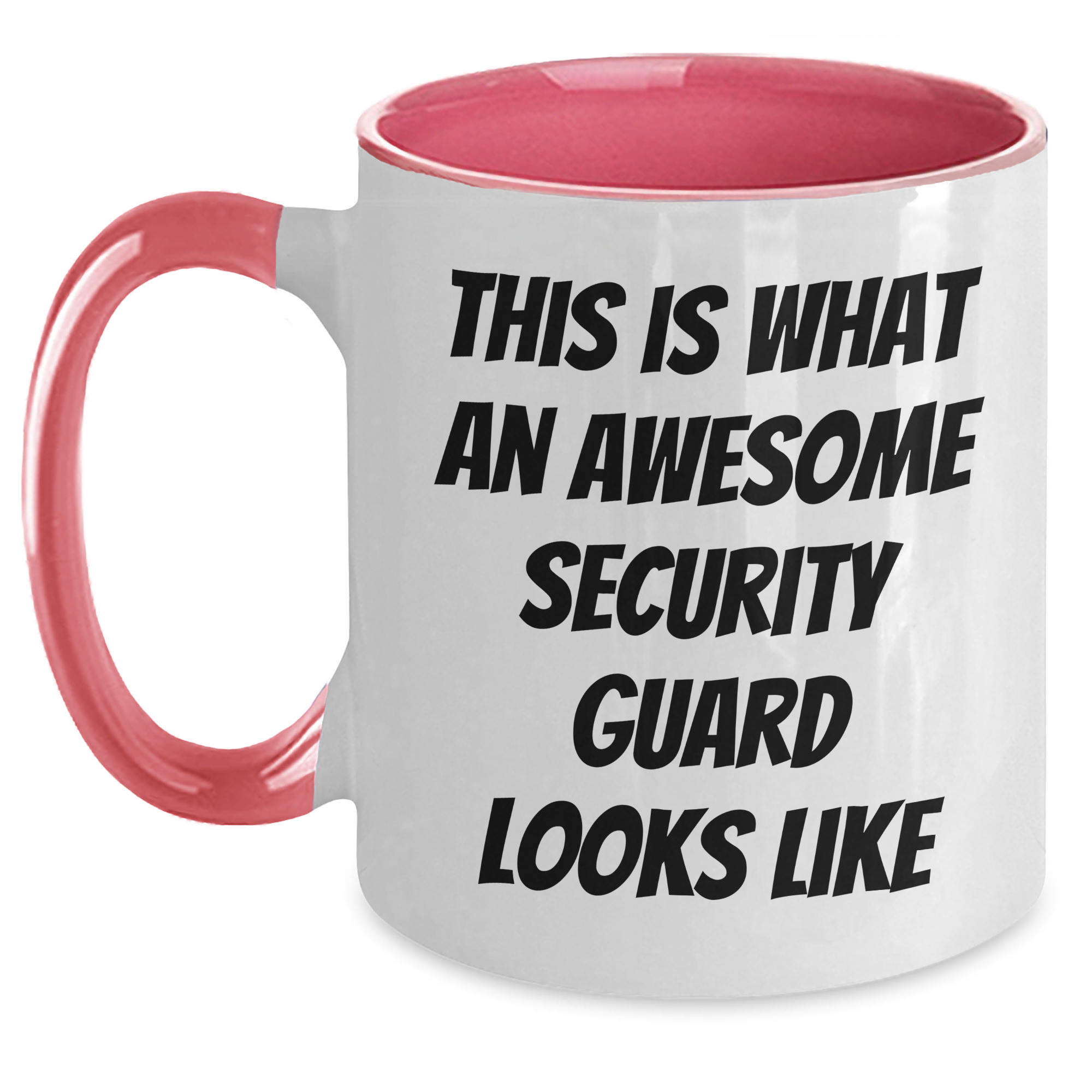 Funny Security Guard Gifts for Men from Coworkers - This Is What An Awesome Security Guard Looks Like Two Tone Coffee Mug, Perfect Graduation Unique Gifts for Him - Main