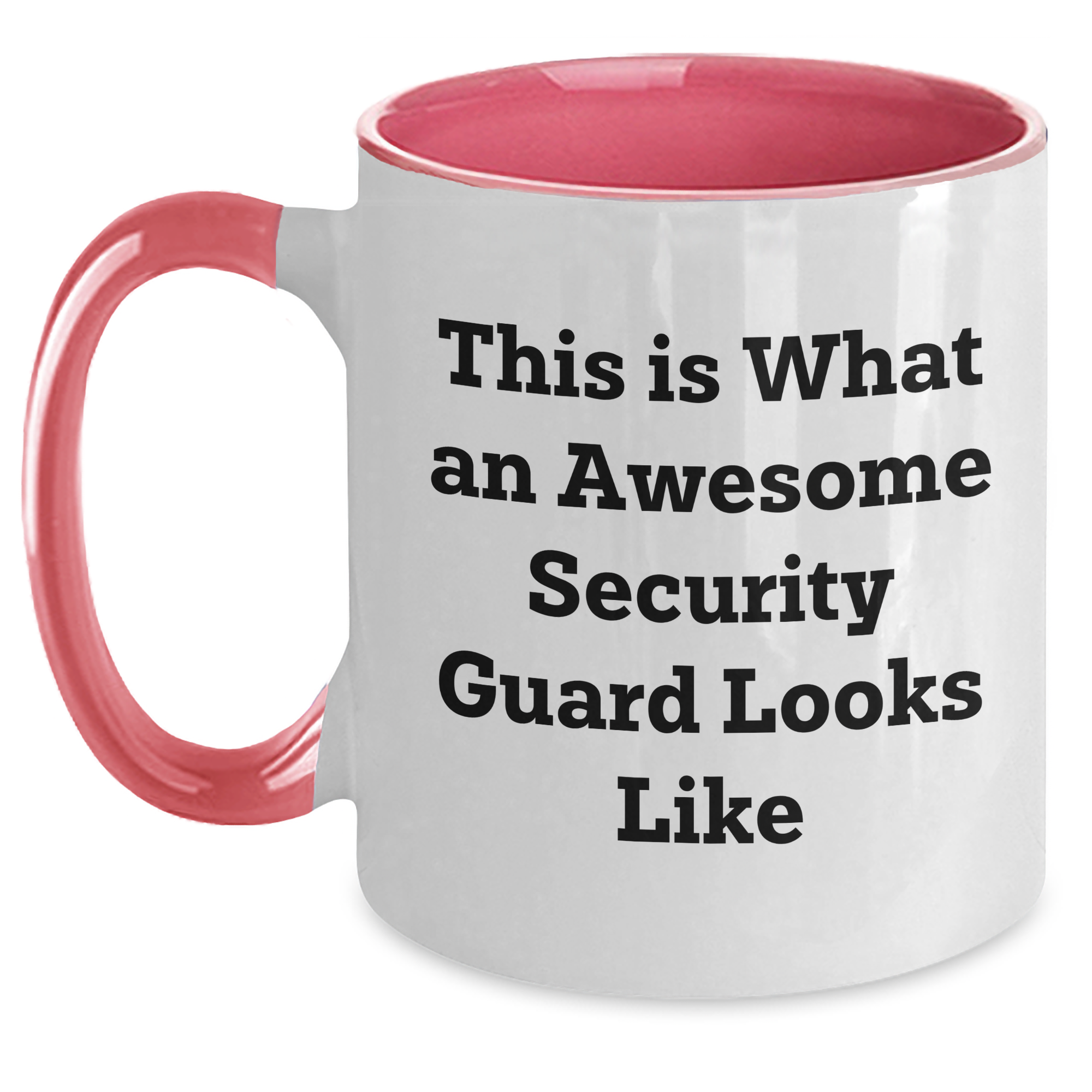 Funny Security Guard Gifts for Men and Women - Security Guard Two Tone Coffee Mug, Graduation Unique Gifts from Friends or Family - Main