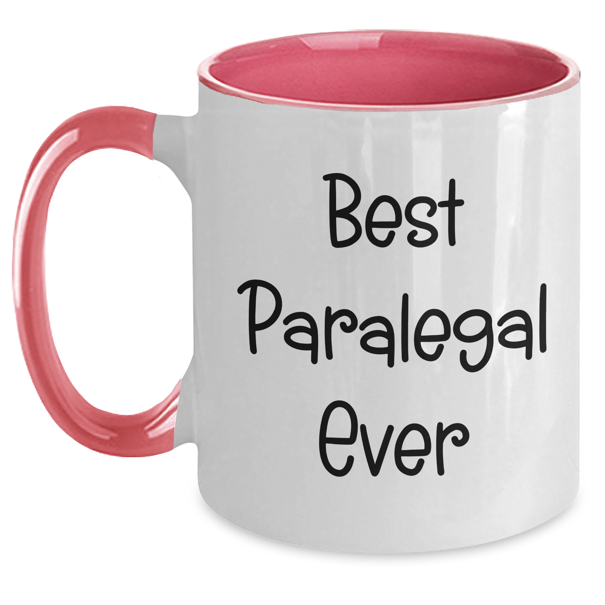 Funny Paralegal Gifts from Friends, Coworkers, or Family - Best Paralegal Ever Two Tone Coffee Mug for Graduation - Main