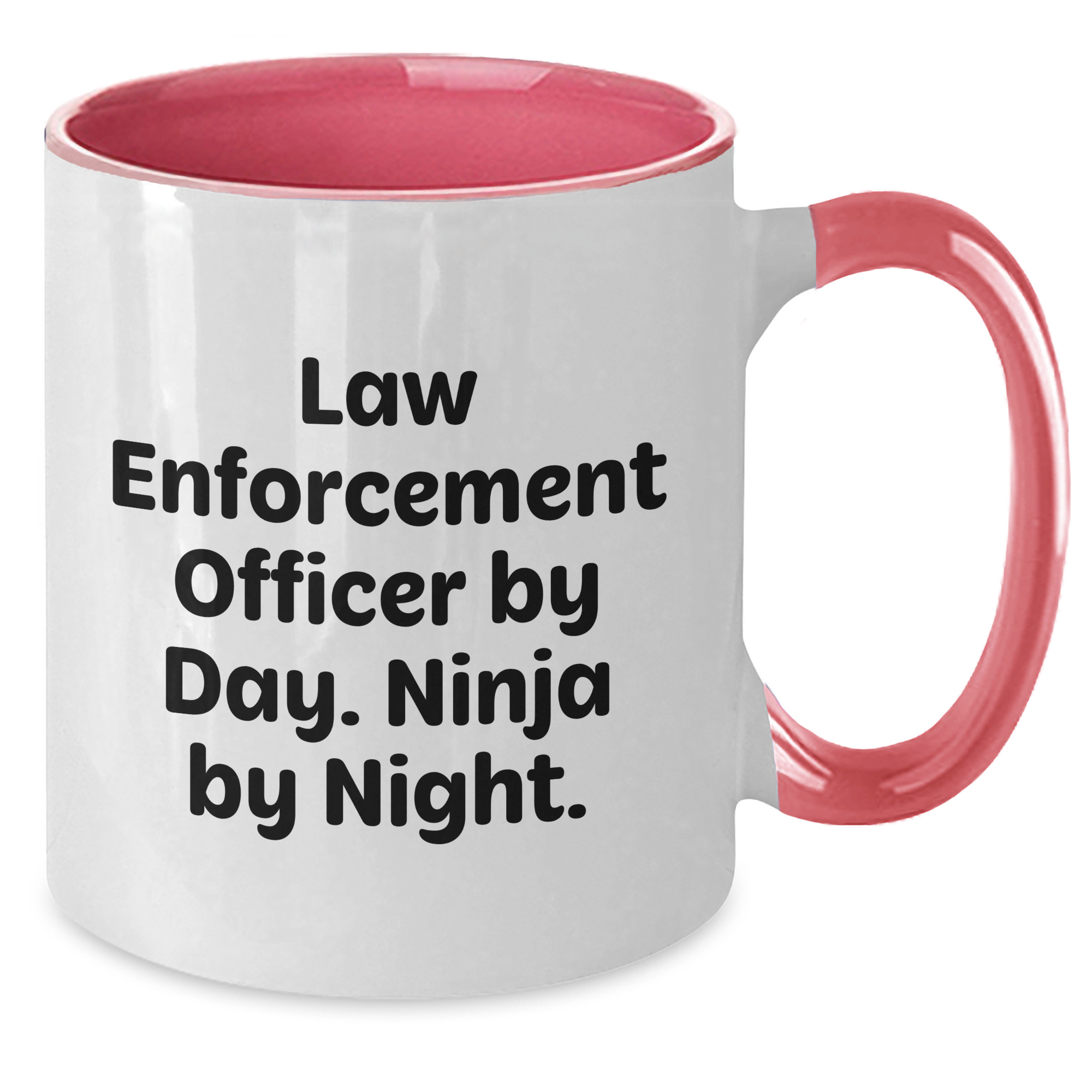 Law Enforcement Officer Gifts Funny Mugs Two Tone Coffee Mug for Graduation from Friends - Additional