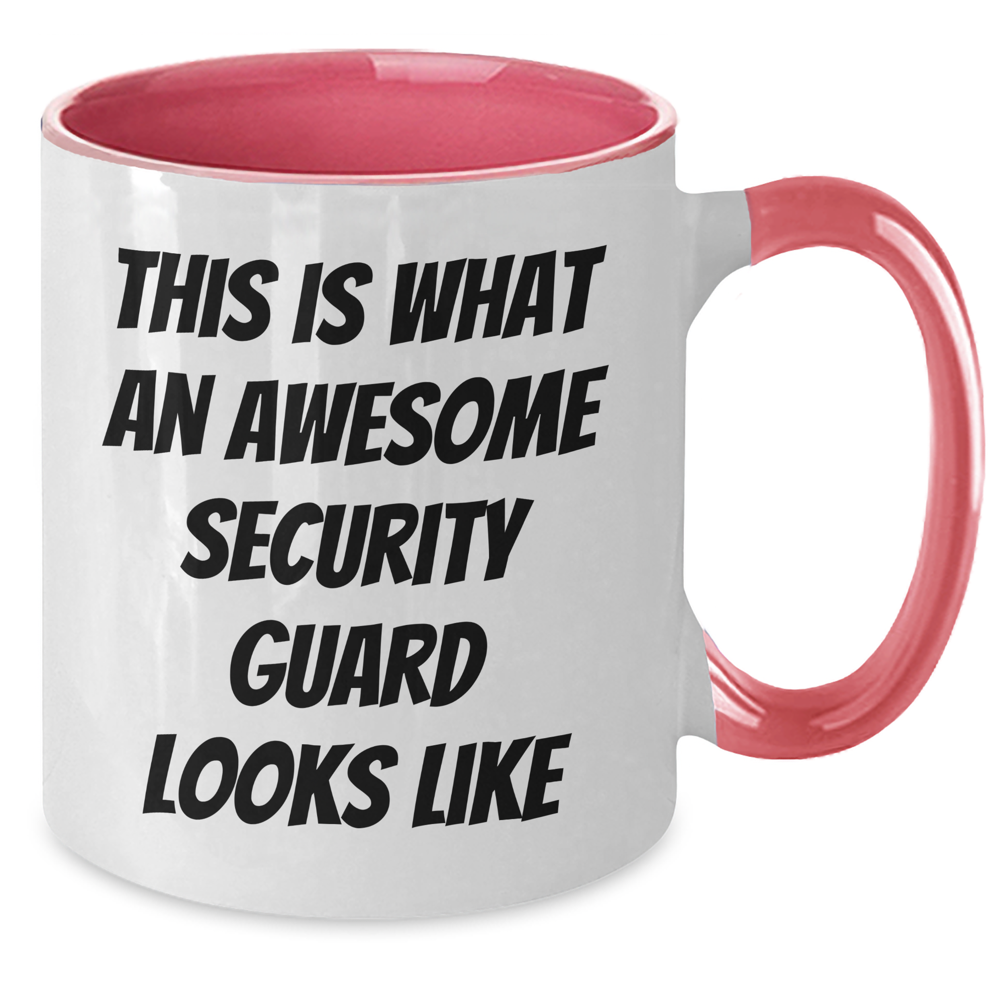 Funny Security Guard Gifts for Men from Coworkers - This Is What An Awesome Security Guard Looks Like Two Tone Coffee Mug, Perfect Graduation Unique Gifts for Him - Additional