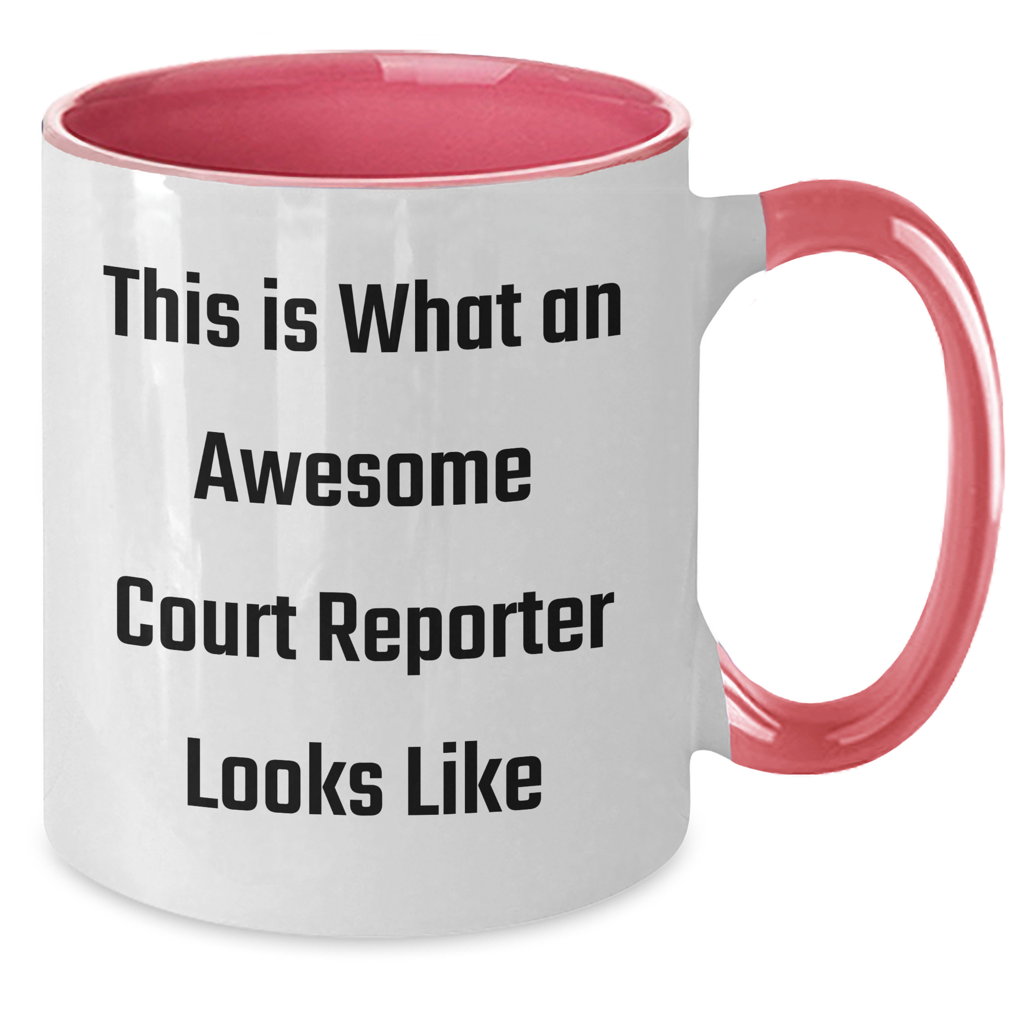 Funny Court Reporter Gifts, Two Tone Coffee Mug, This Is What An Awesome Court Reporter Looks Like, Gifts from Men to Court Reporters on Father's Day - Unique and Humorous - Additional