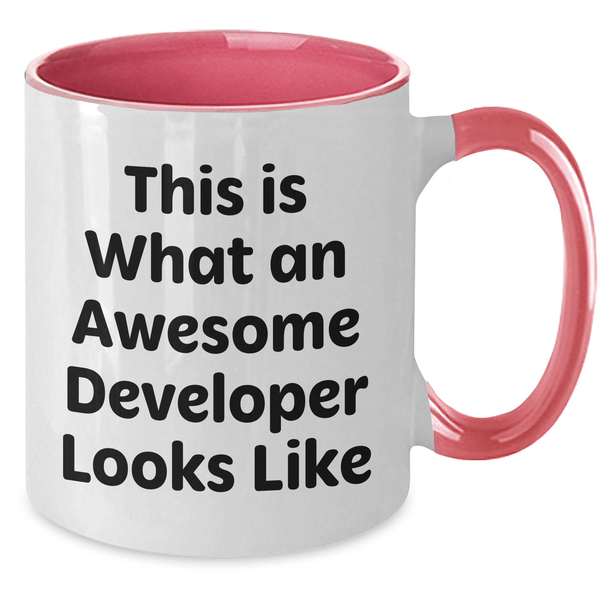Developer Gifts, Funny Two Tone Coffee Mugs, This Is What An Awesome Developer Looks Like, Gifts from Family, Gifts for Developer - Unique, Funny, and Inspirational - Additional