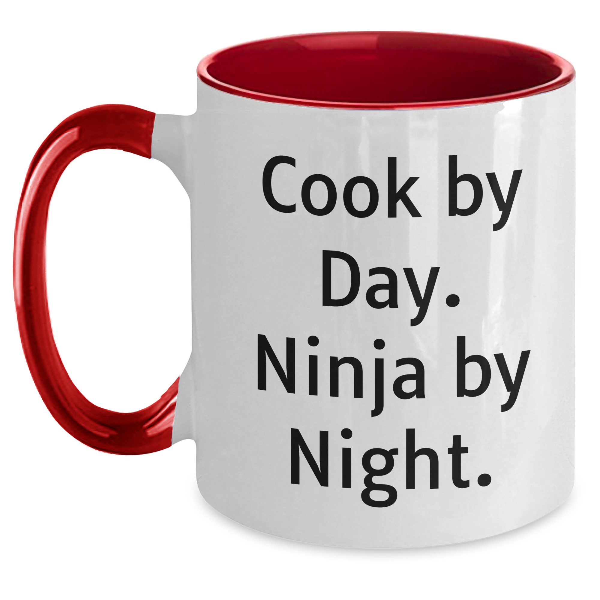 Cook By Day Funny Two Tone Coffee Mugs Gifts from Family to Cook for Graduation - Main