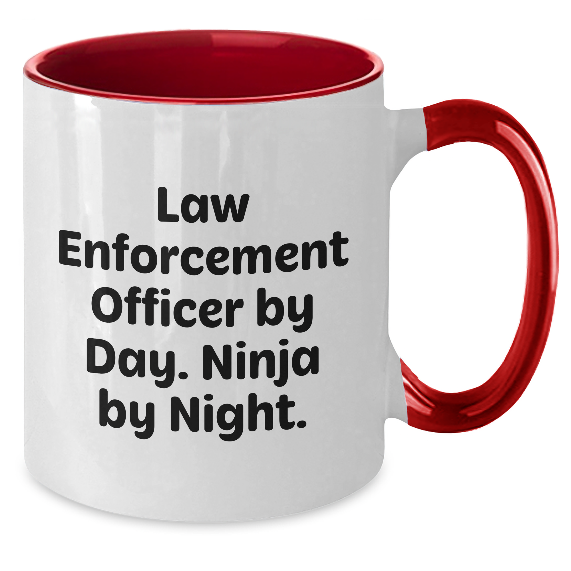 Law Enforcement Officer Gifts Funny Mugs Two Tone Coffee Mug for Graduation from Friends - Additional