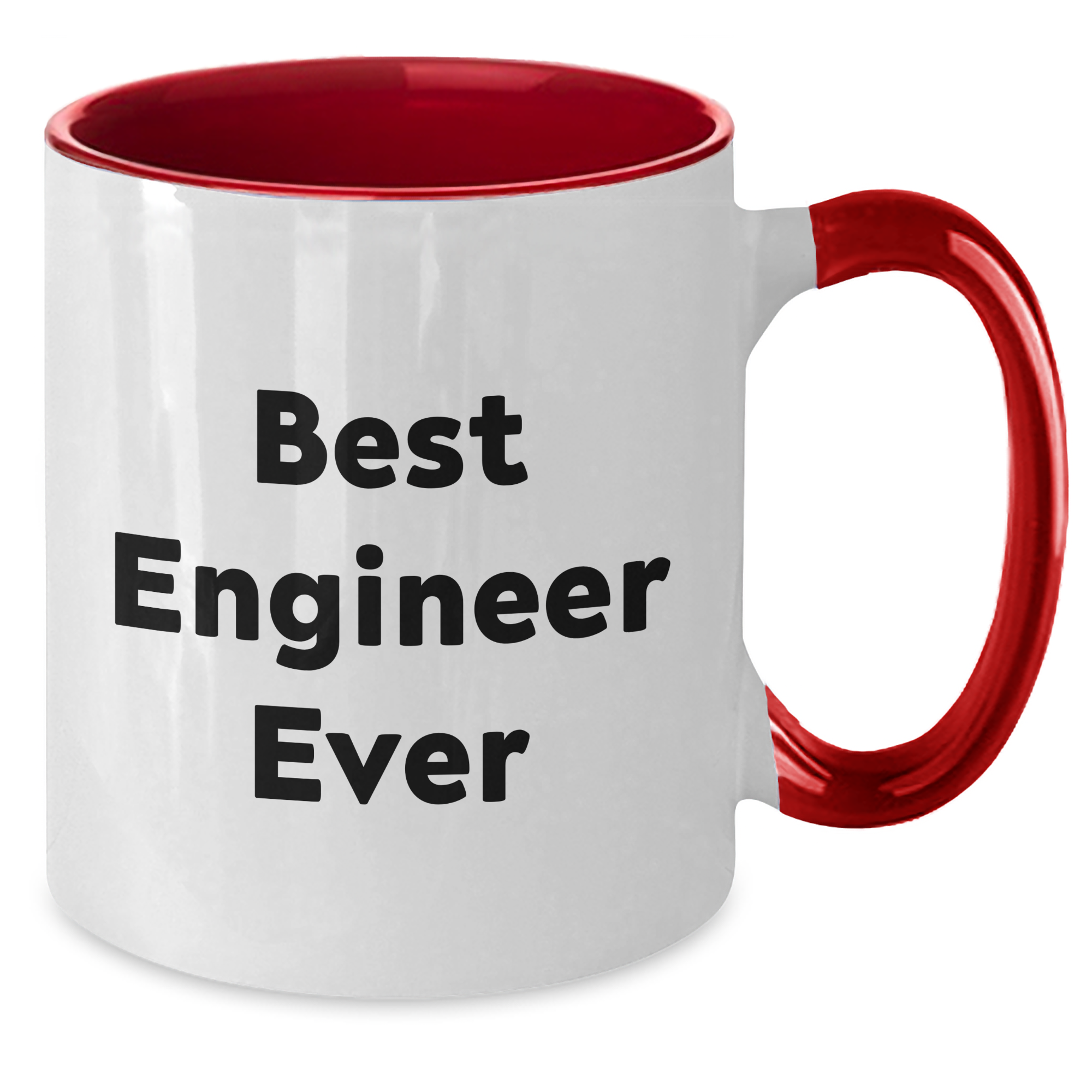 Funny Engineer Gifts from Friends and Family - Best Engineer Ever Two Tone Coffee Mug for Graduation - Additional