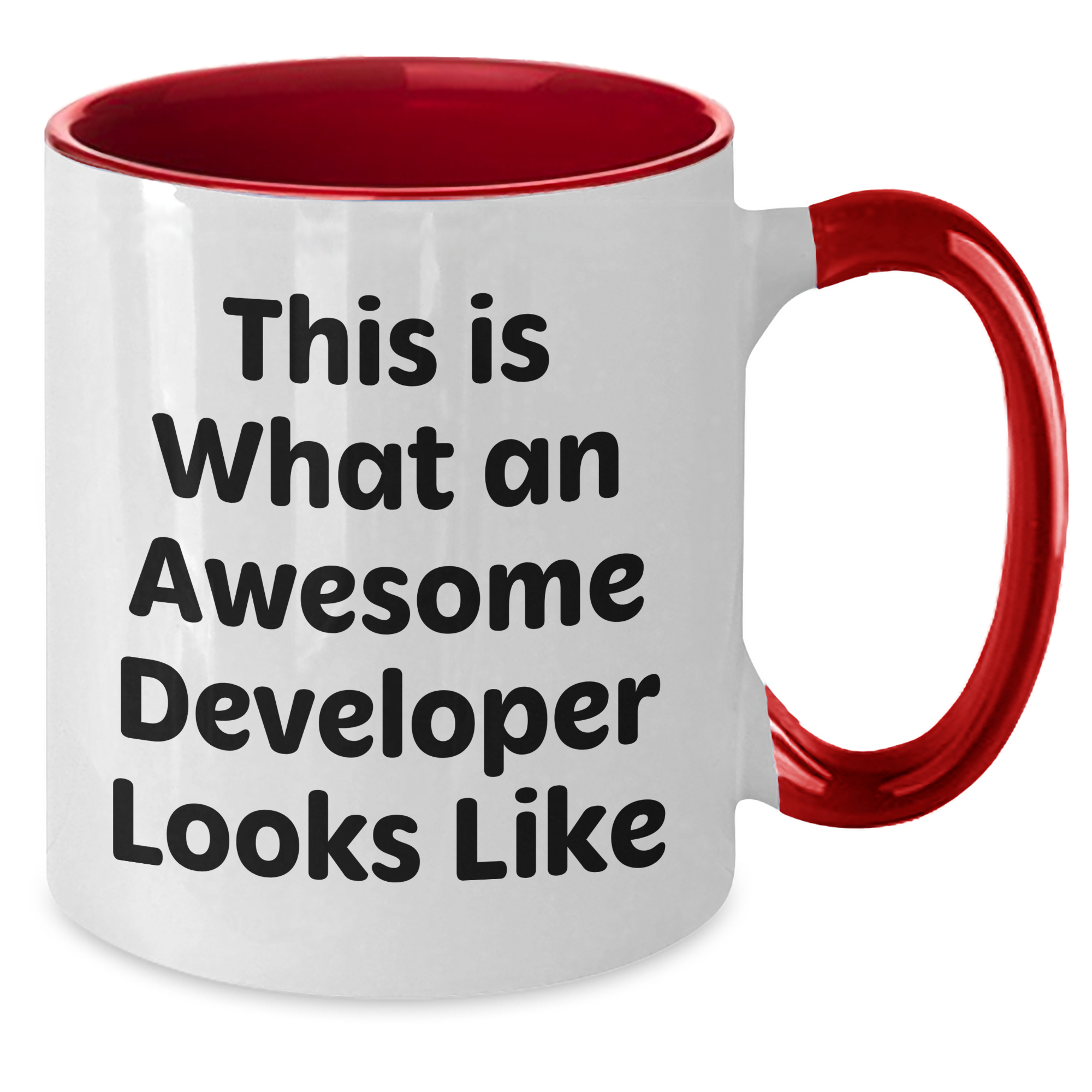 Developer Gifts, Funny Two Tone Coffee Mugs, This Is What An Awesome Developer Looks Like, Gifts from Family, Gifts for Developer - Unique, Funny, and Inspirational - Additional