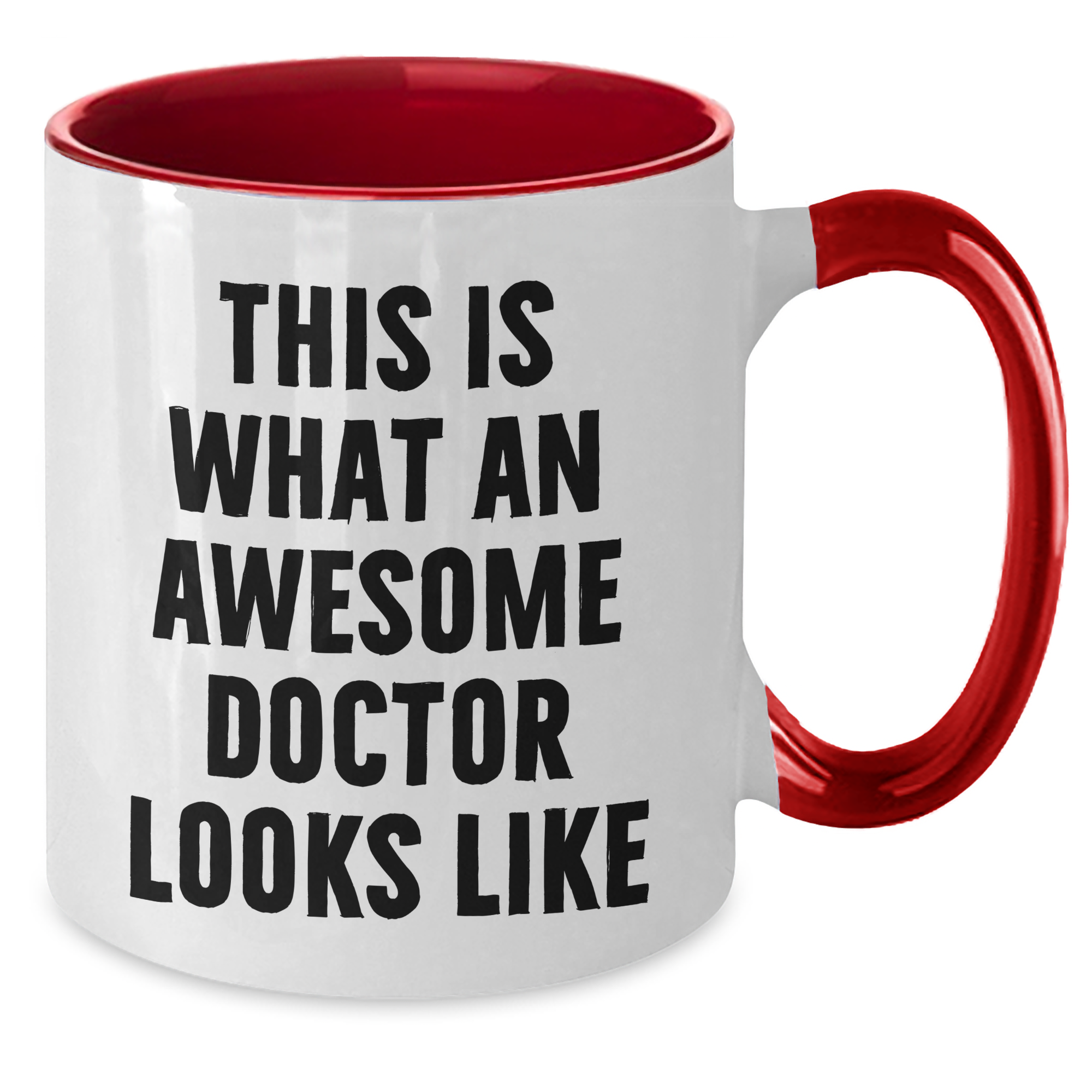 Funny Doctor Gifts from Men for Awesome Doctor on Father's Day - Two Tone Coffee Mug - Additional