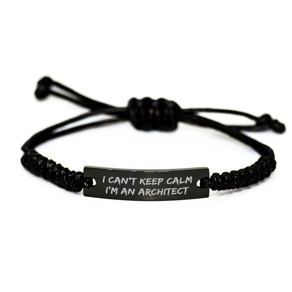 Funny Architect Gifts I Can't Keep Calm I'm An Architect Quote Rope Bracelet for Graduation from Men to Women Friends - Image 1