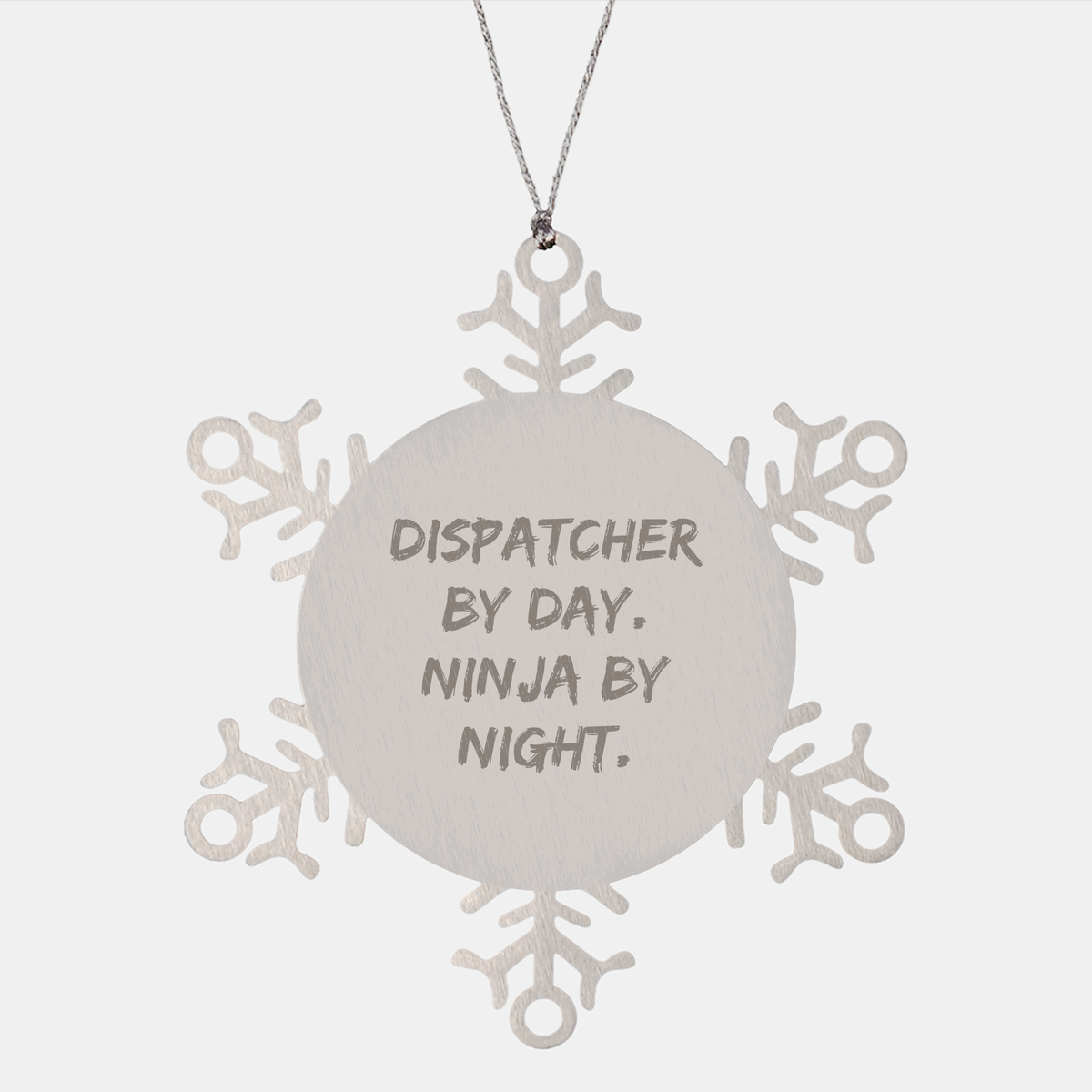Dispatcher's Secret Identity Snowflake Ornament, Gifts from Friends, Unique Christmas Unique Gifts for Dispatcher - Image 1