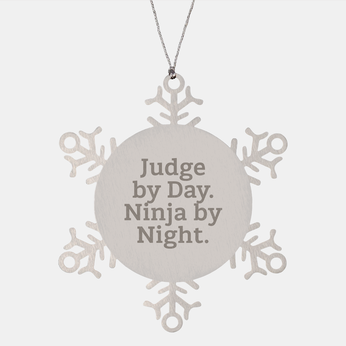 Judge Gifts: Snowflake Ornament, Funny Quote, Christmas Unique Gifts from Men to Judge - Image 1