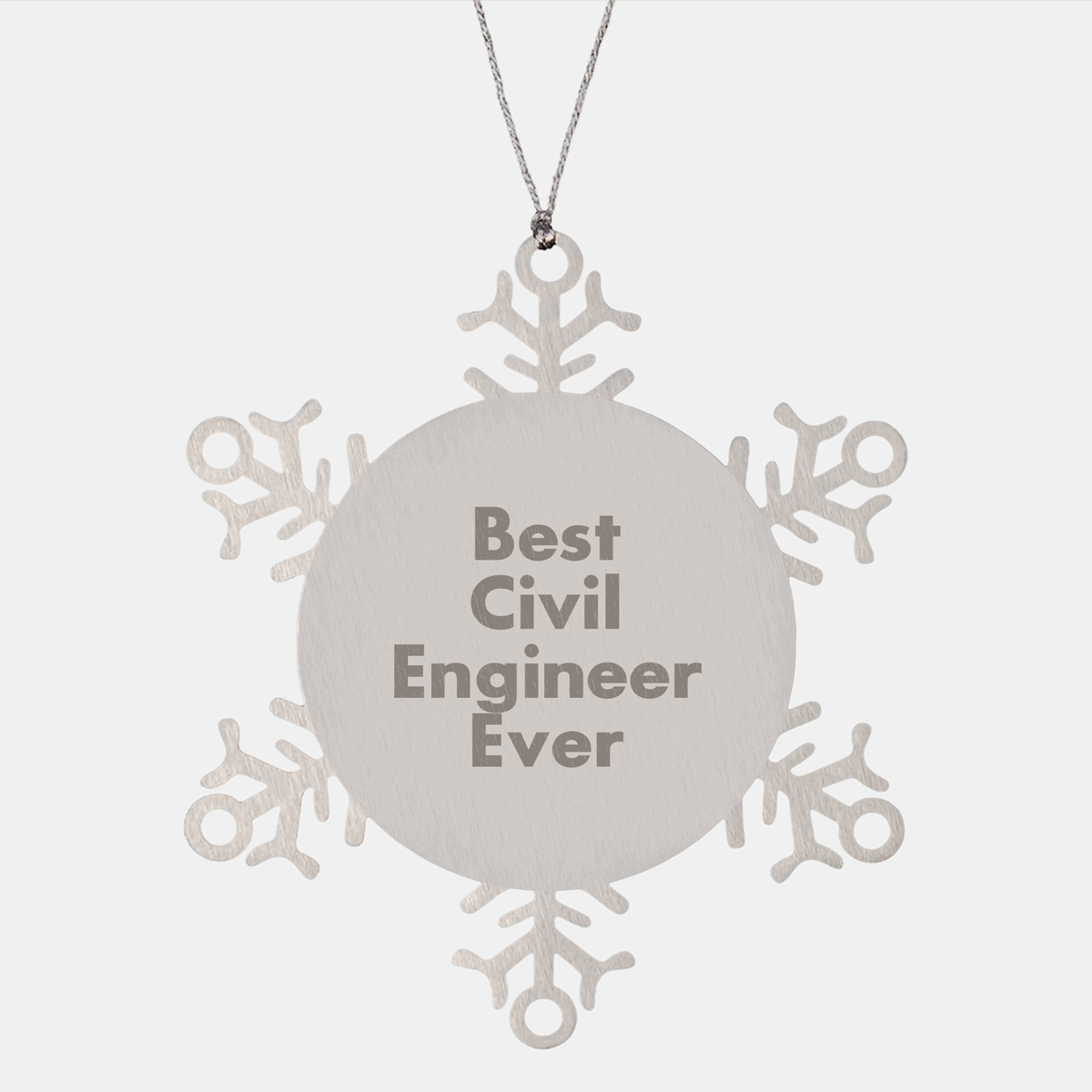 Civil Engineer Snowflake Ornament Gifts from Best Civil Engineer Ever, Christmas Unique Presents for Men, Women, Coworkers, Family - Image 1