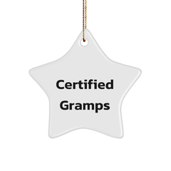 Funny Gramps Gifts from Men to Star Ornament for Christmas Unique Gifts for Gramps - Image 1