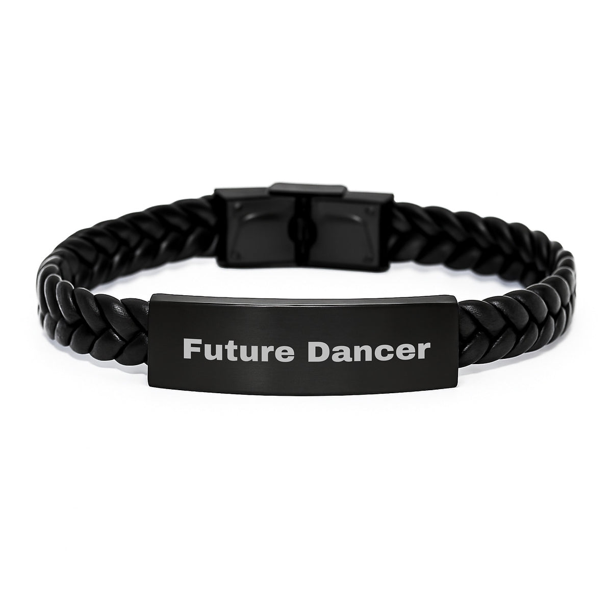 Funny Dancer Gifts from Friends for Dancer Men, Interlaced Leather Bracelet for Dancer Women, Future Dancer Quote on Christmas Unique Gifts - Image 1