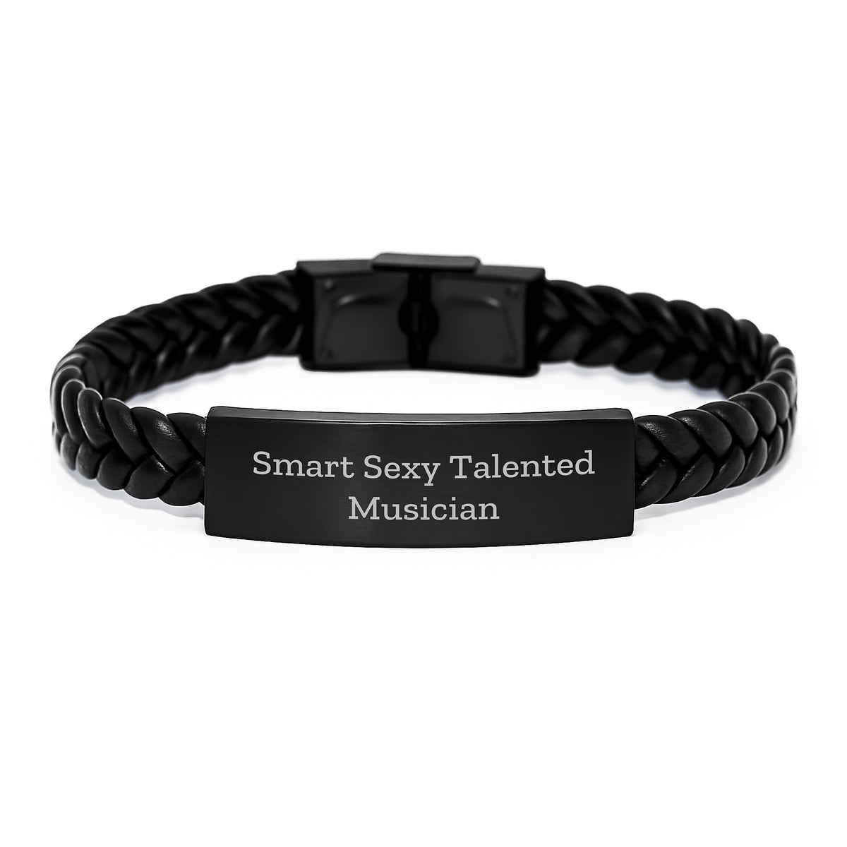 Funny Smart Sexy Talented Musician Gifts - Interlaced Leather Bracelet for Graduation - Gifts from Friends to Musician - Image 1