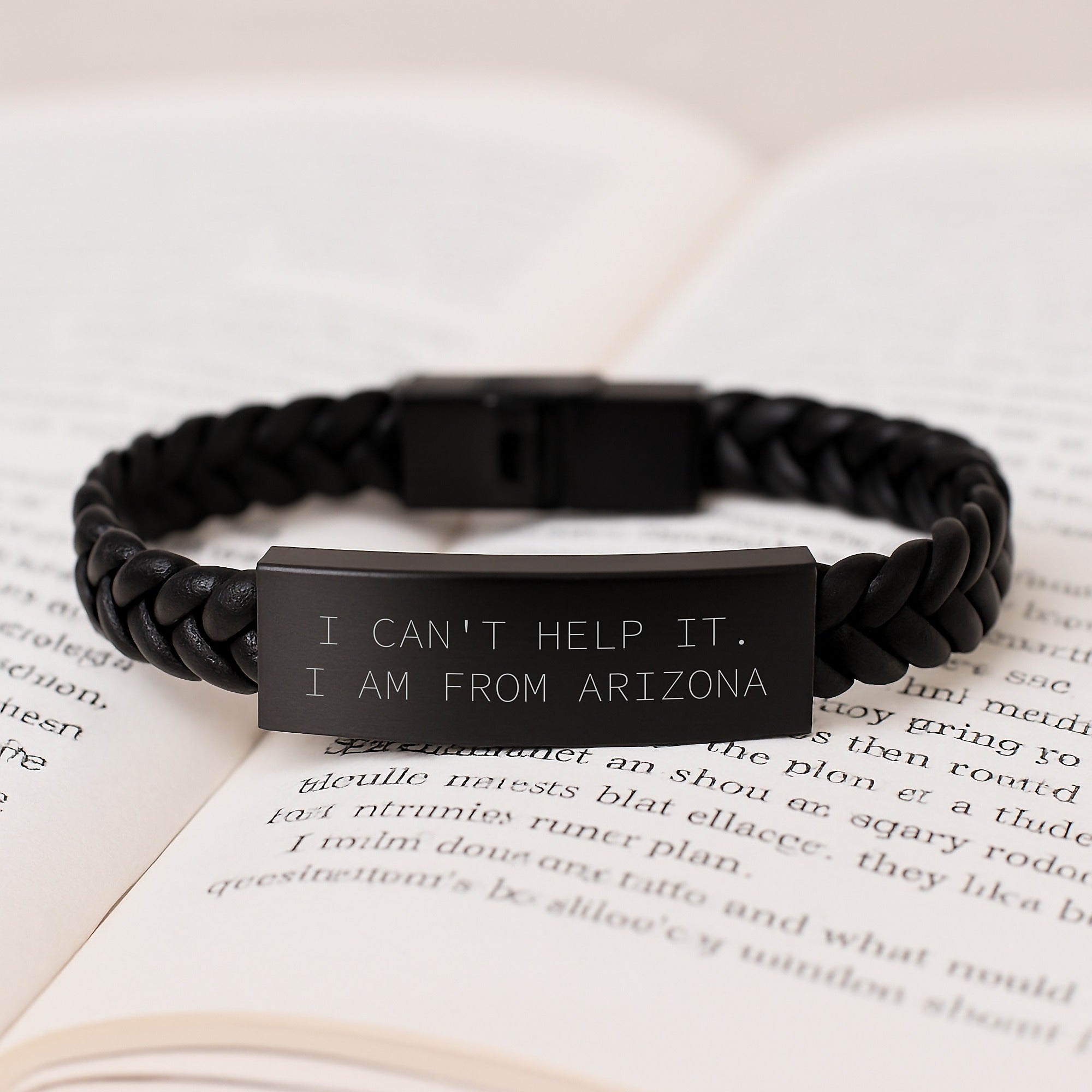 Arizona Unique Gifts from Friends to Family - Interlaced Leather Bracelet with Funny Quote - Christmas Unique Gifts - Image 3