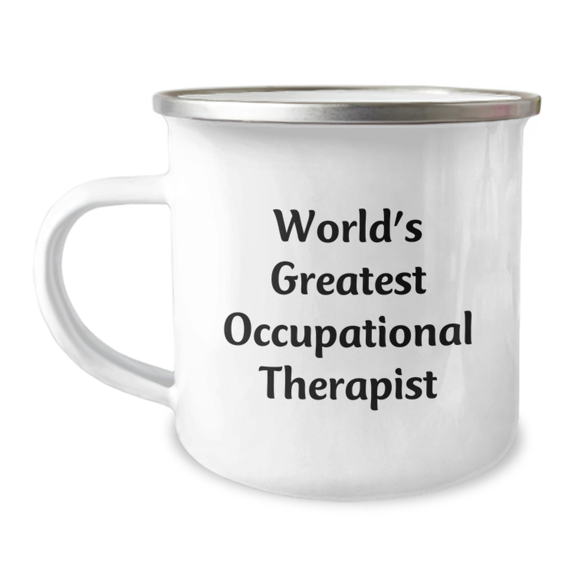 Funny Gifts for Occupational Therapist World's Greatest Quote, Christmas Unique Gifts from Friends, 12 oz Stainless Steel Camping Mug - Image 1