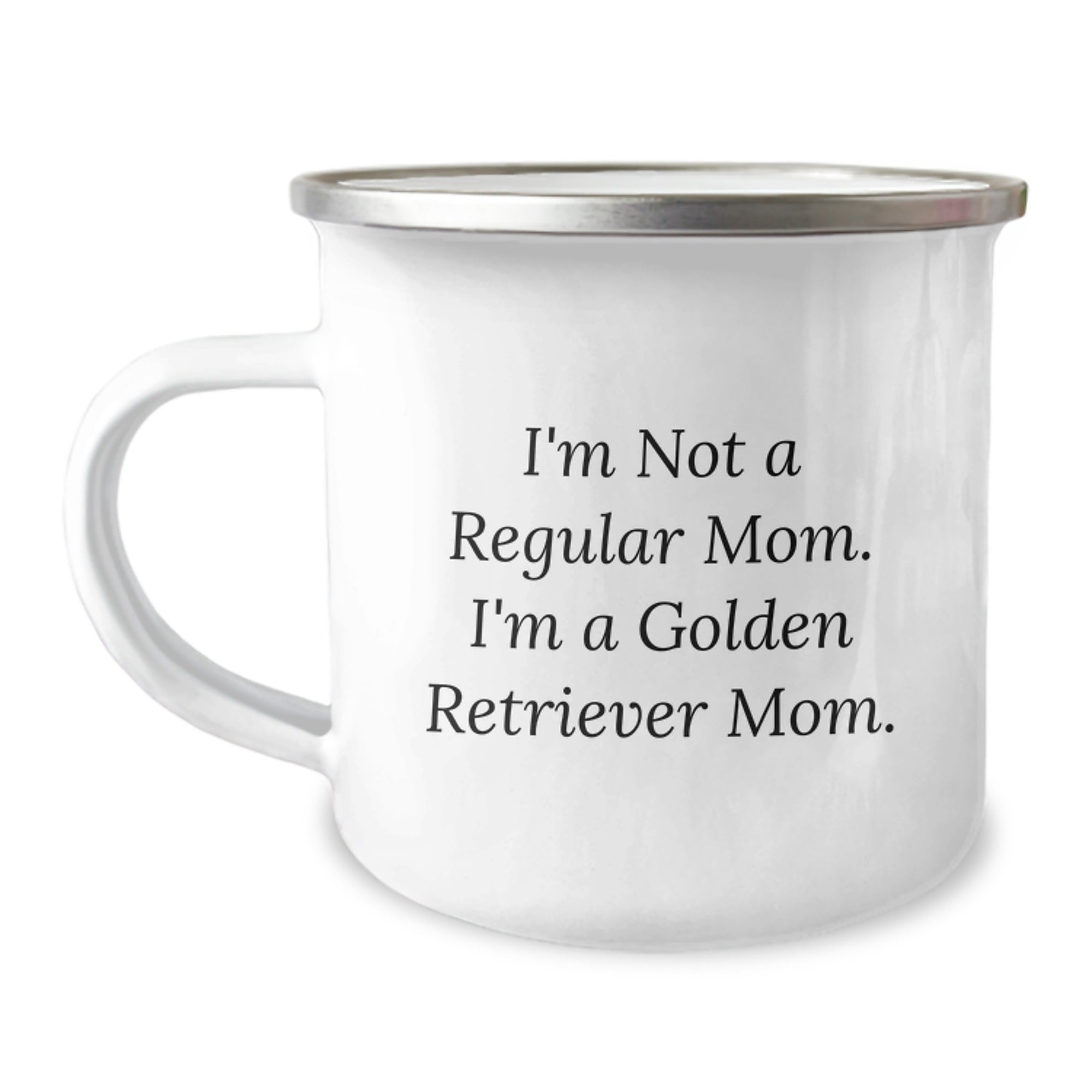 Golden Retriever Dog Lover's Funny Camping Mug, Gifts from Mom for Christmas Unique Gifts, Perfect for Golden Retriever Dog Owners and Mom's Special Moments - Image 1