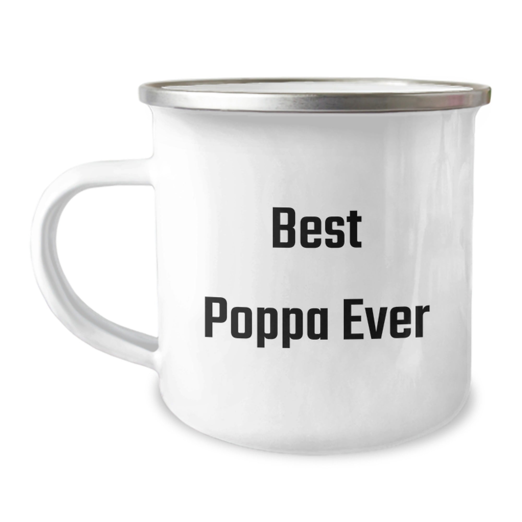 Funny Poppa Gifts for Men, Best Poppa Ever Camping Mug, Birthday Unique Gifts from Friends, Stainless Steel with Enamel Finish - Image 1