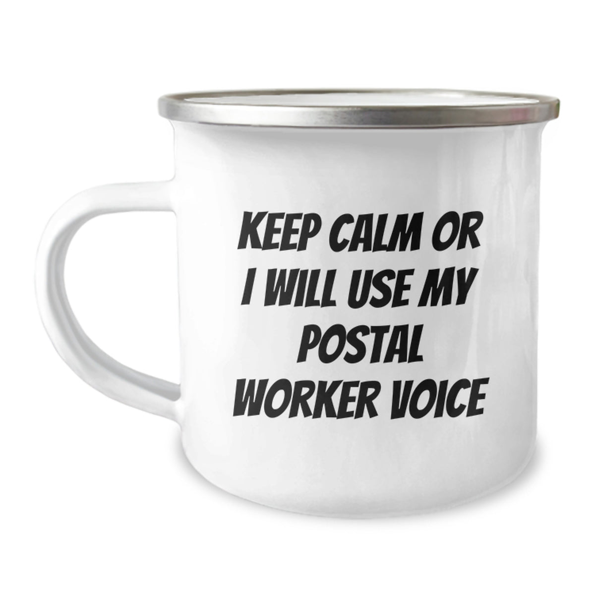 Funny Postal Worker Gifts for Men - Keep Calm Or I Will Use My Postal Worker Voice Christmas Unique Gifts from Family - Image 1