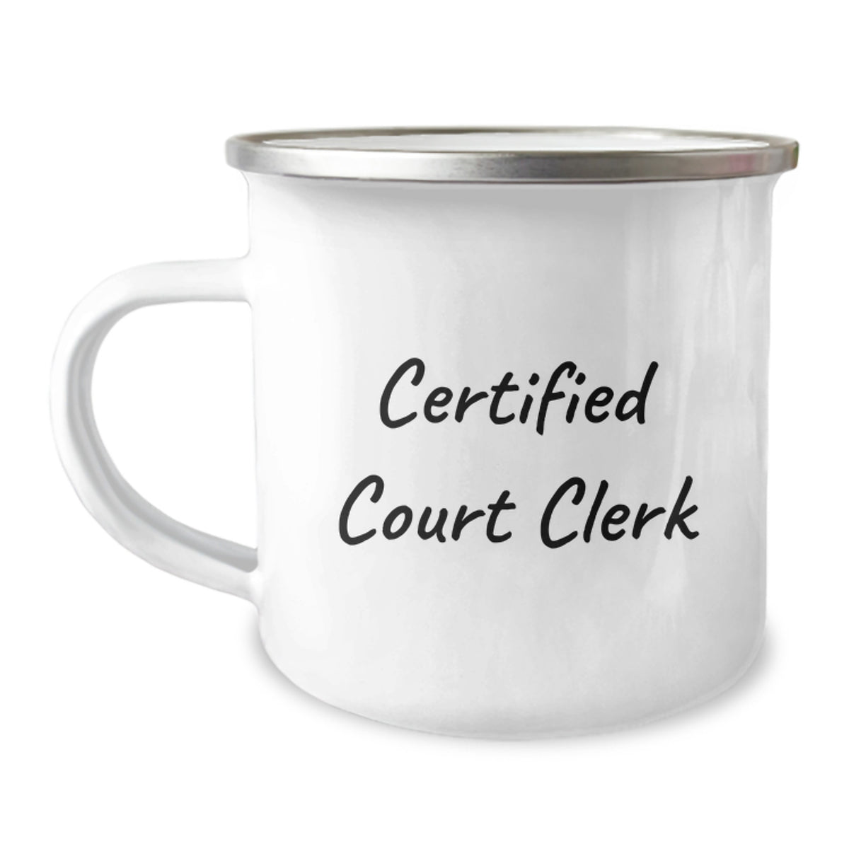 Funny Court Clerk Gifts - Camping Mug with Quote 'Certified Court Clerk' - Birthday Unique Gifts from Friends to Court Clerk - Image 1