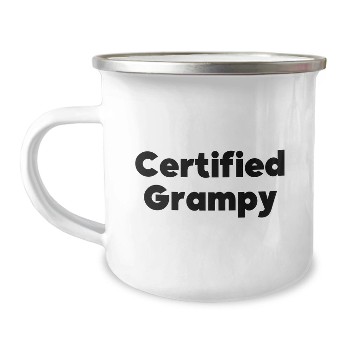 Funny Grampy Gifts from Family, Birthday Unique Mugs for Grampy, Camping Mug with Certified Grampy Quote - Image 1