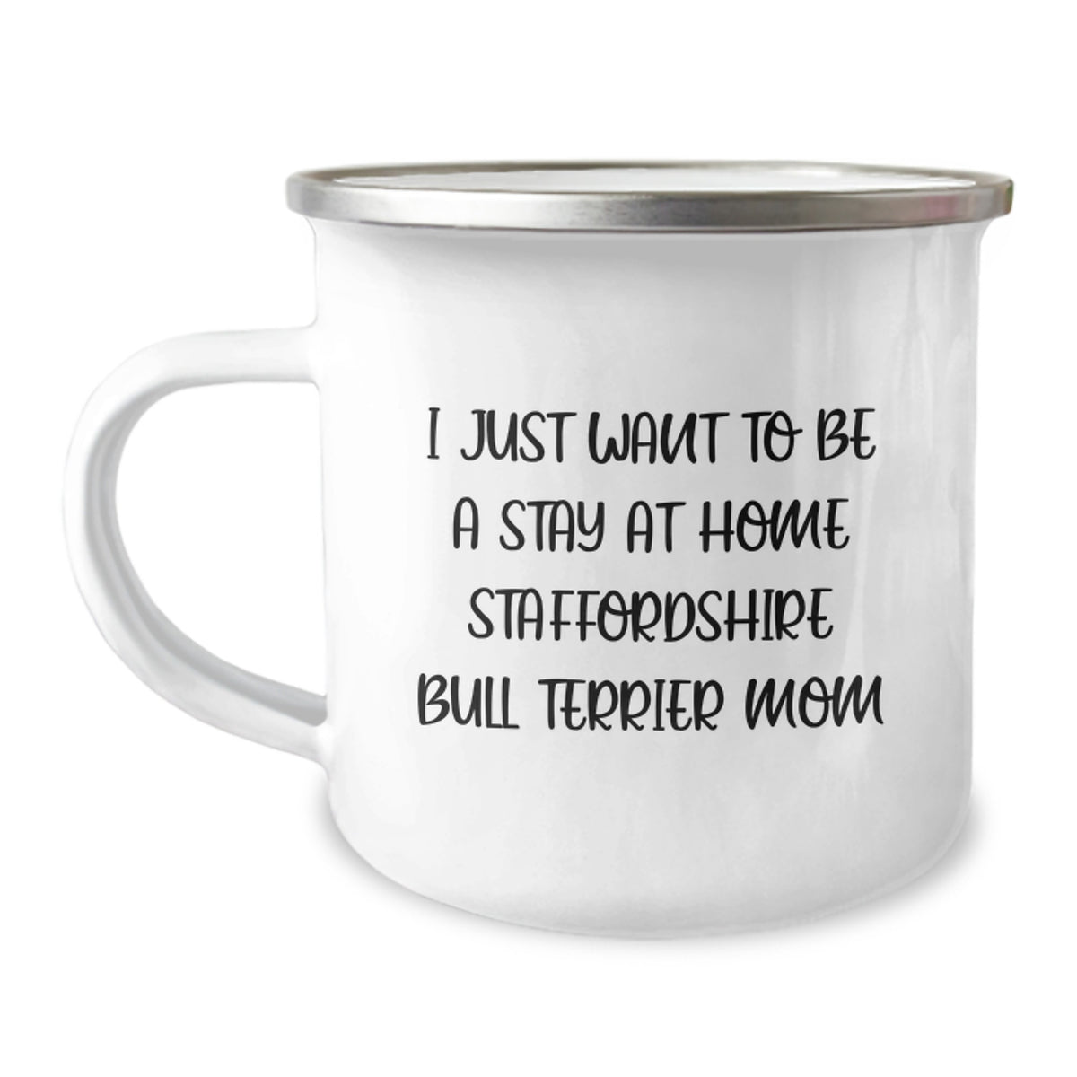 Staffordshire Bull Terrier Dog Mom Camping Mug, Funny Gift for Staffordshire Bull Terrier Dog Lovers, Gifts from Family to Staffordshire Bull Terrier Dog Owner, Christmas Unique - Image 1