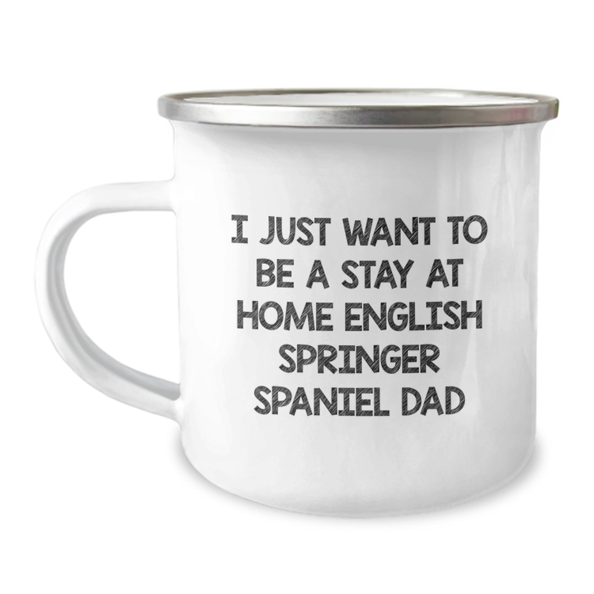 Funny English Springer Spaniel Dad Camping Mug, English Springer Spaniel Dog Lover Unique Gifts for Men from Family, Christmas Unique Gifts for English Springer Spaniel Dog Enthusiasts - Image 1