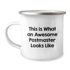 Awesome Postmaster Gifts from Friends - Inspirational Camping Mug for Graduation, Postmaster Mug with Funny Quote, Gifts for Postmaster, Unique Graduation Gifts - Image 1