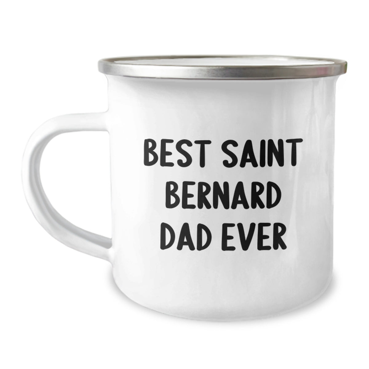 Saint Bernard Dog Lover's Funny Camping Mug, Best Dad Ever Gifts for Men and Friends on Birthday, Gifts from Dad to Saint Bernard Dog Owner - Image 1