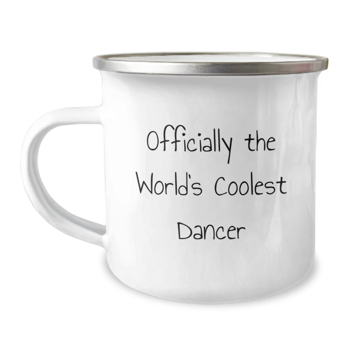 Funny Dancer Gifts from Friends, Dancer Camping Mug for Graduation, 'Officially The World's Coolest Dancer', Gifts for Dancers - Image 1