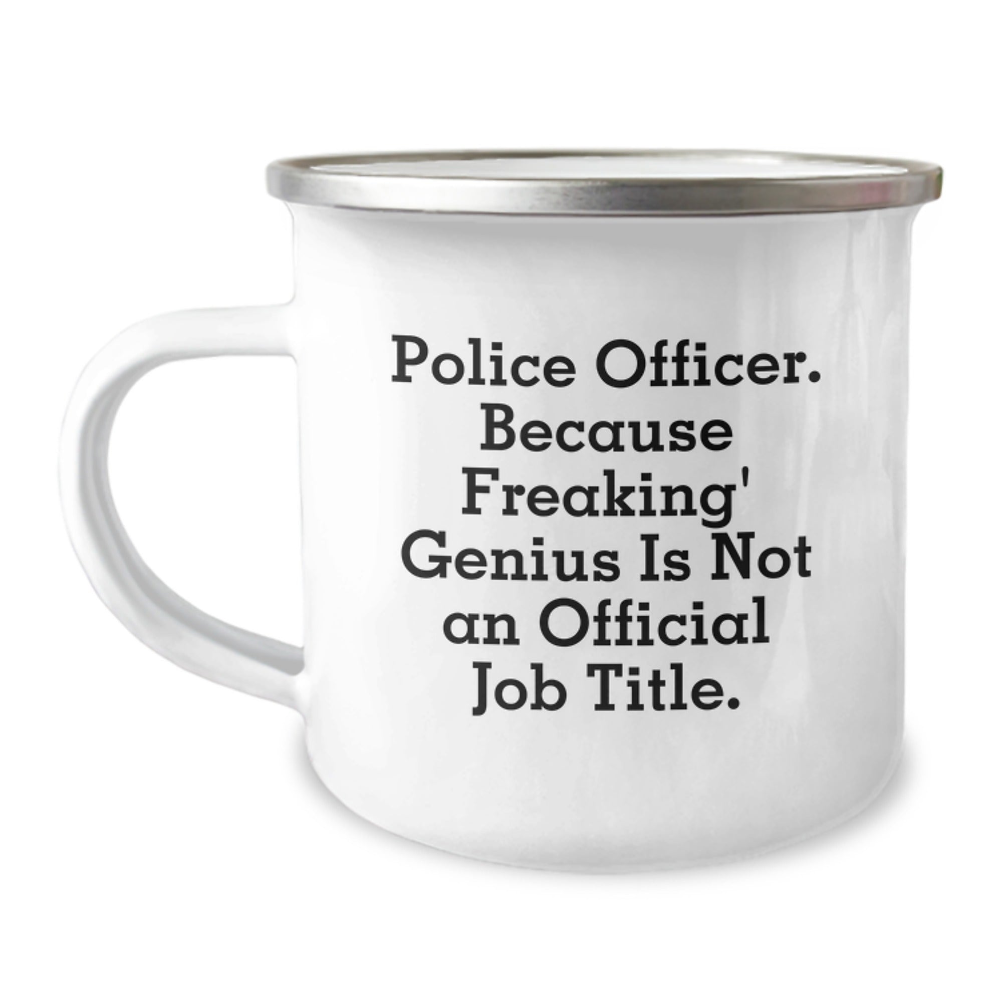 Funny Police Officer Camping Mug for Valentine's Unique Gifts from Family to Police Officers - Image 1