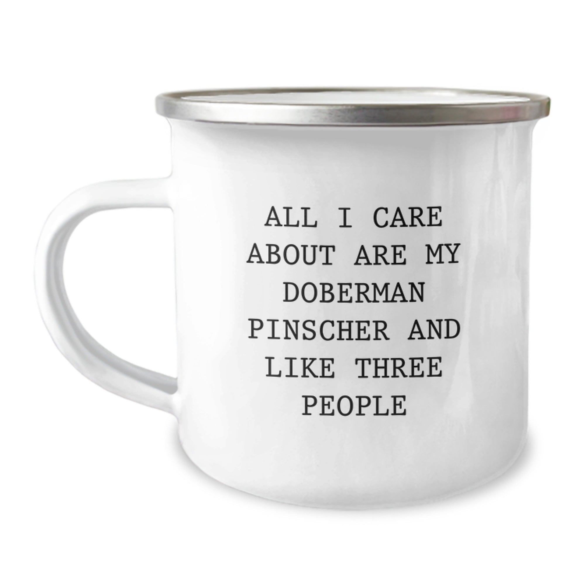 Doberman Pinscher Dog Lover Gifts from Men to Friends - Funny Camping Mug - Valentine's Unique Gifts for Doberman Pinscher Dog Owners - Image 1