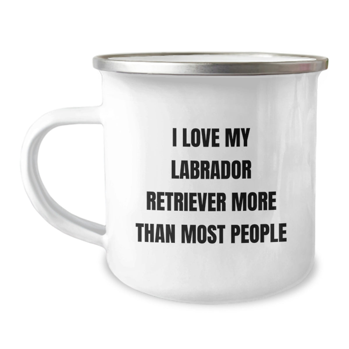 Funny Labrador Retriever Dog Camping Mug Gifts from Men to Friends on Valentine's - Image 1