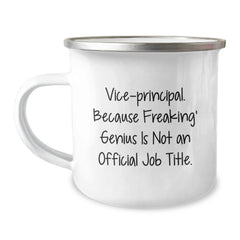 Unique Gifts for Vice-principal - Funny Vice-principal Camping Mug - Camping Mug for Vice-principal with Quote - Image 1
