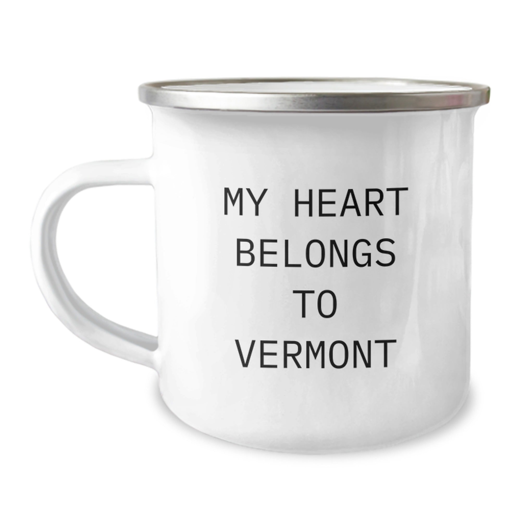 Vermont Camping Mug Gifts from Men to Family - My Heart Belongs To Vermont - Image 1