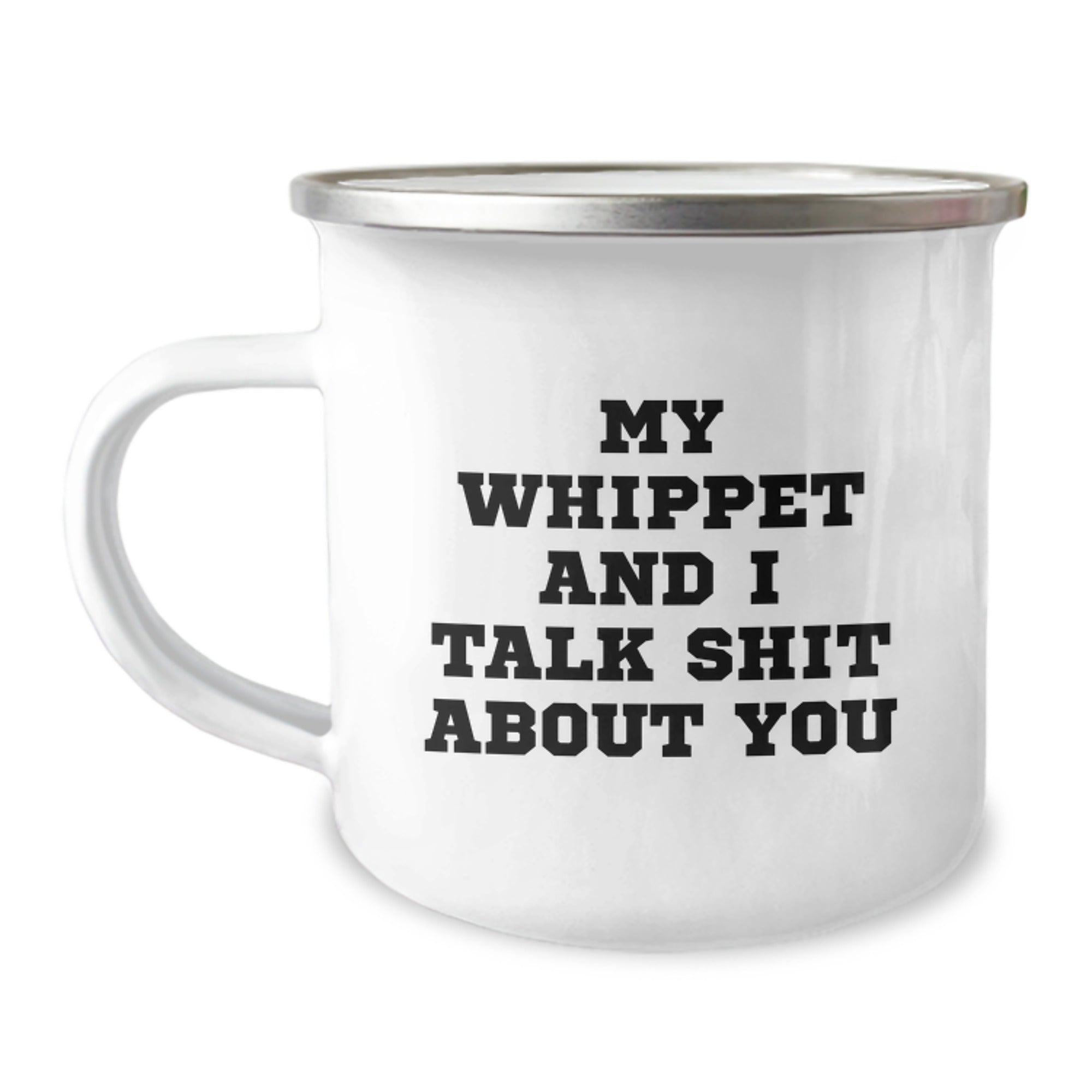 Whippet Dog Lover's Funny Camping Mug for Valentine's - Gifts from Men to Women, Friends, or Family - Image 1
