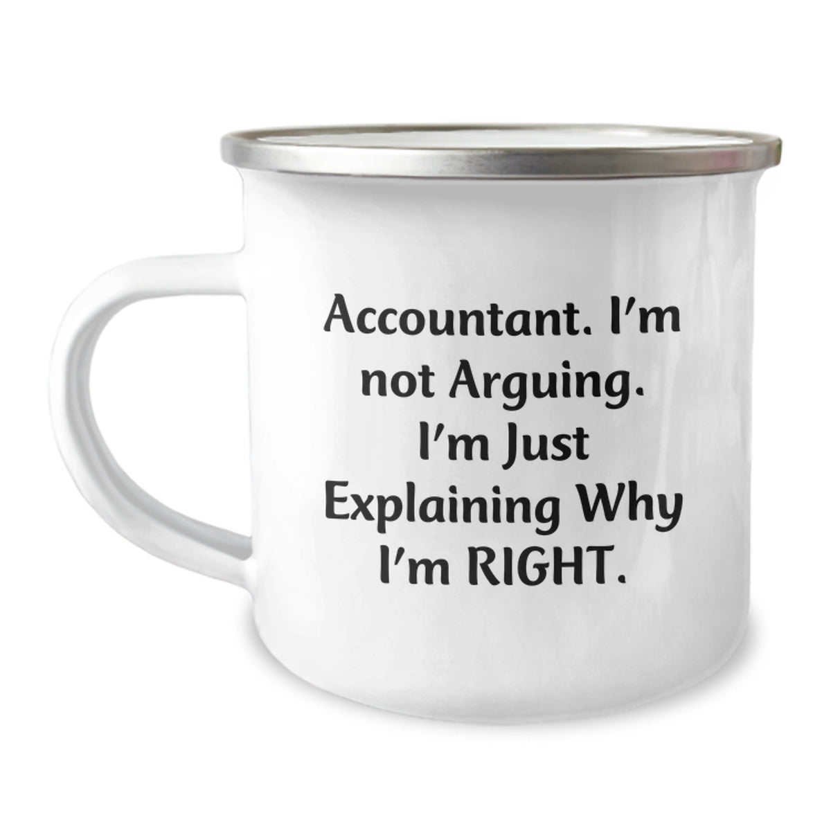 Funny Accountant Gifts for Men, Accountant Camping Mugs, Gifts from Friends to Accountant, Christmas Unique Mugs, 'I'm Not Arguing, I'm Just Explaining Why I'm Right' - Image 1