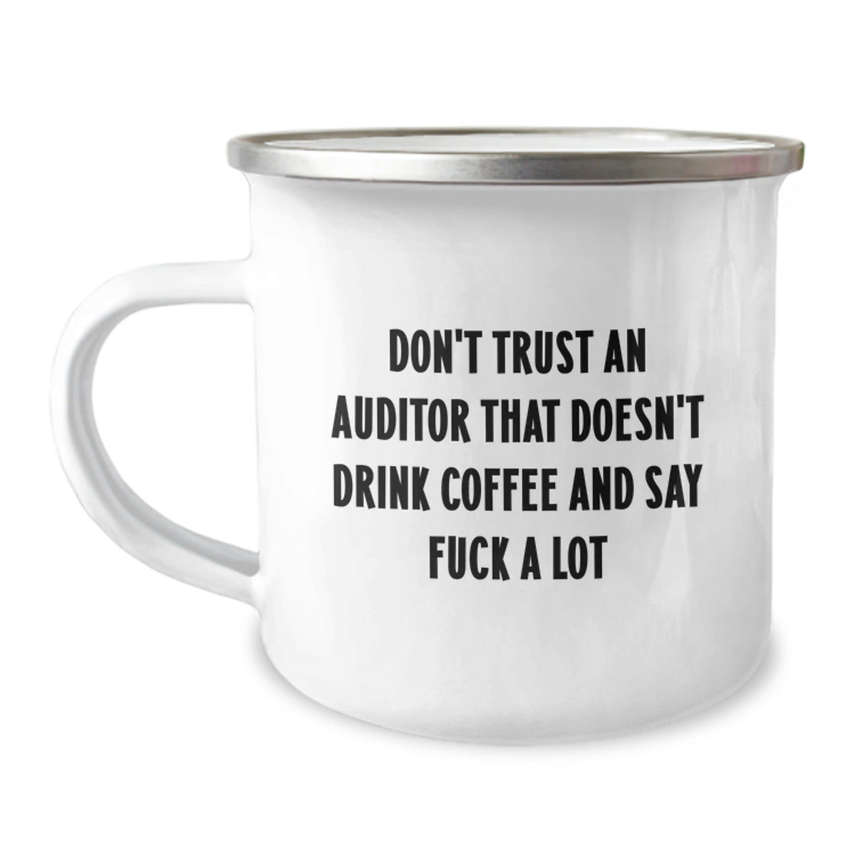 Funny Auditor Gifts for Men - Don't Trust Auditor Without Coffee, Perfect Christmas Unique Gifts from Friends to Coworkers - Image 1