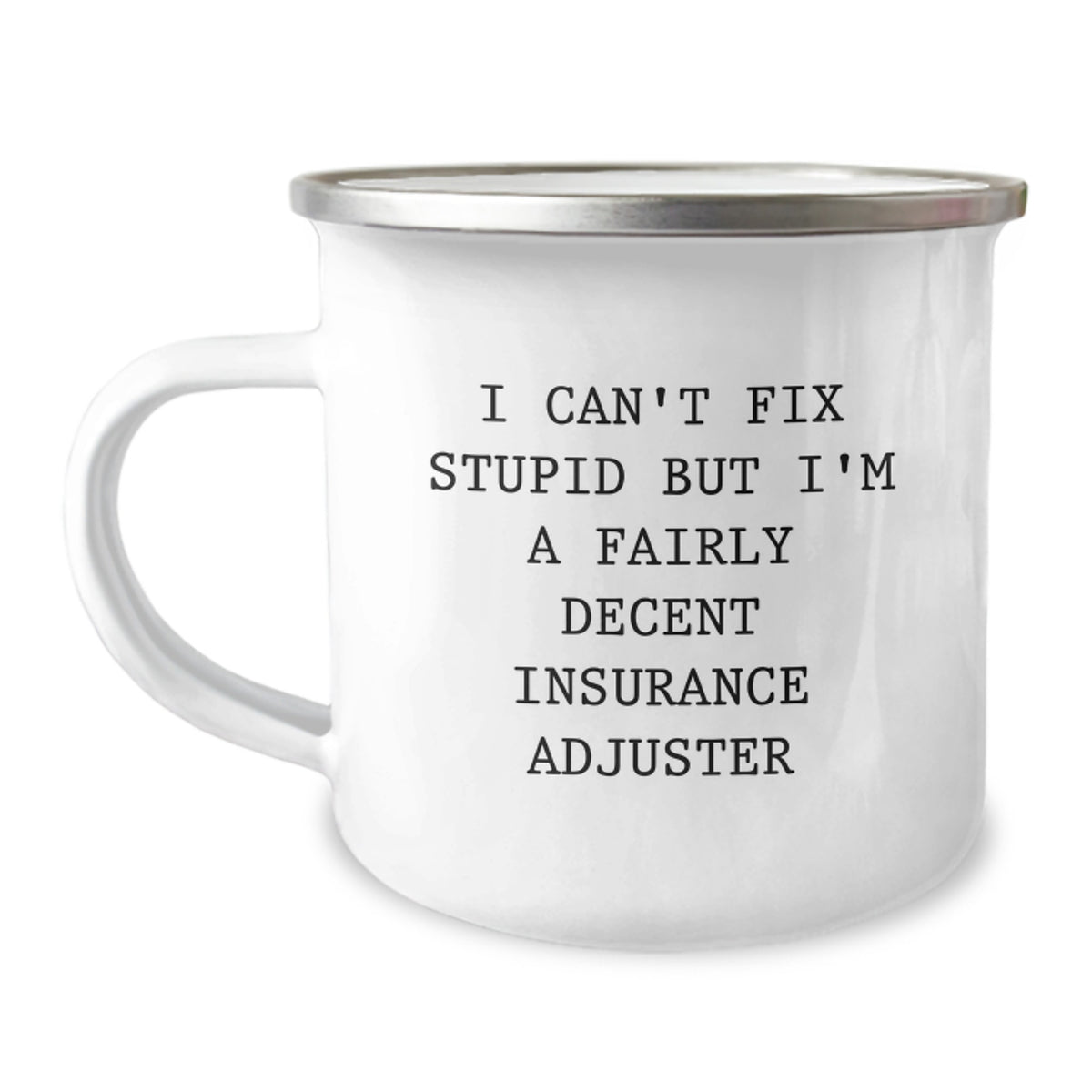 Funny Insurance Adjuster Gifts for Men - Christmas Unique Camping Mug - Image 1