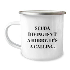 Scuba Diving Enthusiast Gifts from Friends for Men - 'Scuba Diving Isn't A Hobby. It's A Calling.' Inspirational Graduation Unique Gifts for Him - Image 1