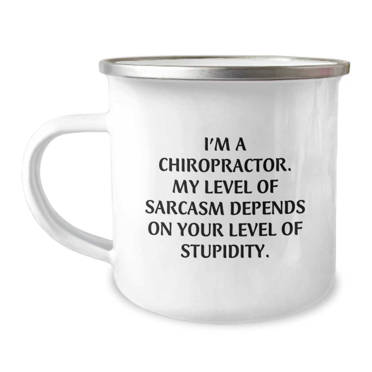 Chiropractor Gifts from Friends, Funny Camping Mug for Men, Gifts for Chiropractor Graduation Unique Gifts, Sarcasm Lovers - Image 1