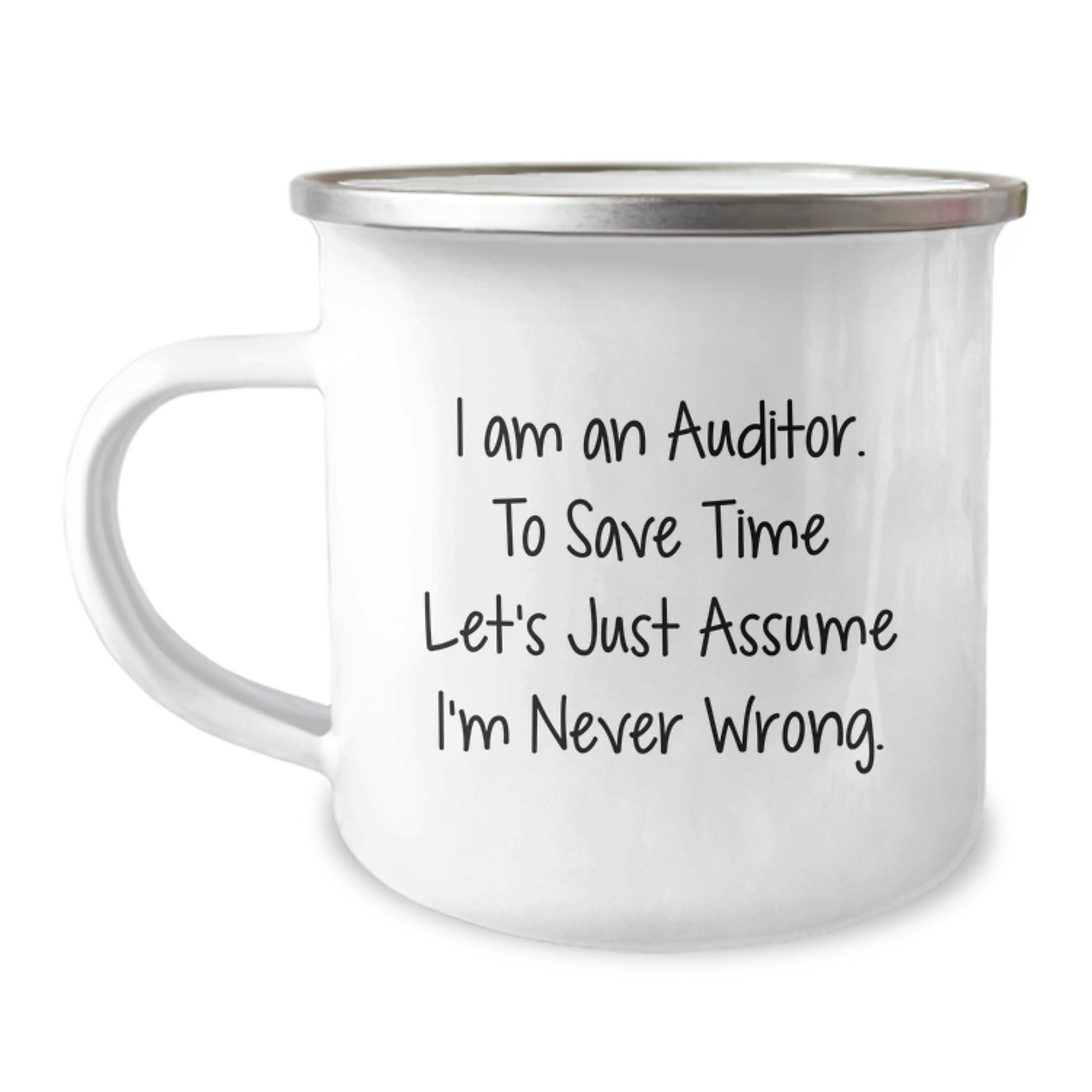 Auditor Gifts Funny Quote Camping Mug Graduation Unique Gifts from Family - Image 1