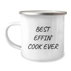 Funny Gift for the Best Effin' Cook Ever, Camping Mug for Men and Women, Gifts from Family and Friends, Cookware for Graduation - Image 1