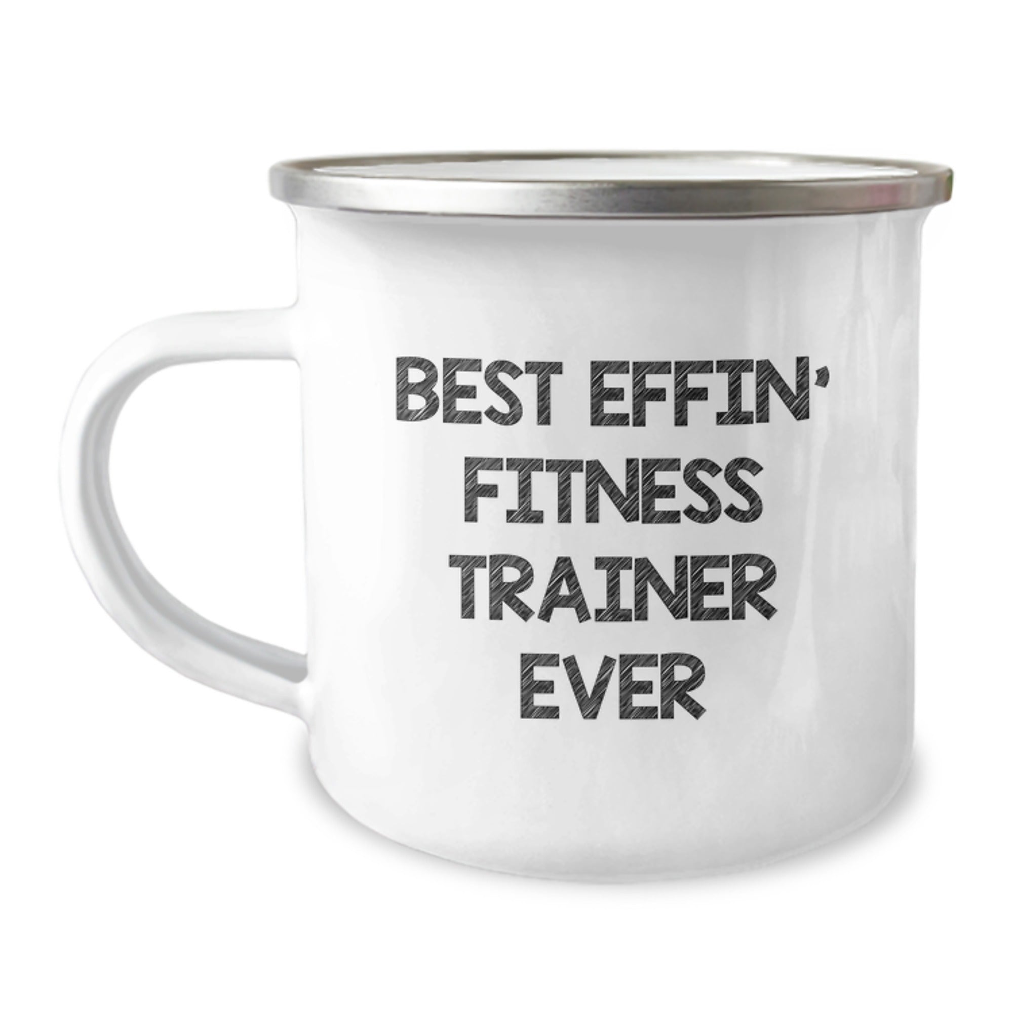 Funny Fitness Trainer Gifts from Men, Best Effin' Inspired Camping Mugs for Fitness Trainers, Unique Christmas Unique Gifts for Friends - Image 1