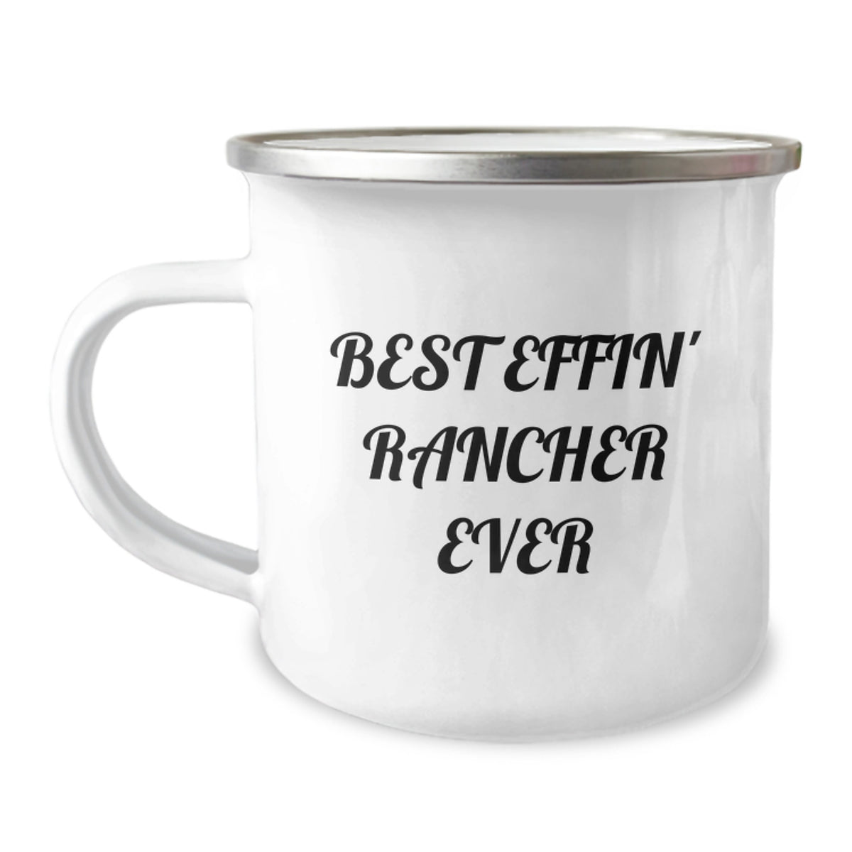 Funny Rancher Gifts for Men - Best Effin' Rancher Ever Camping Mug, Unique Birthday Unique Gifts from Friends - Image 1