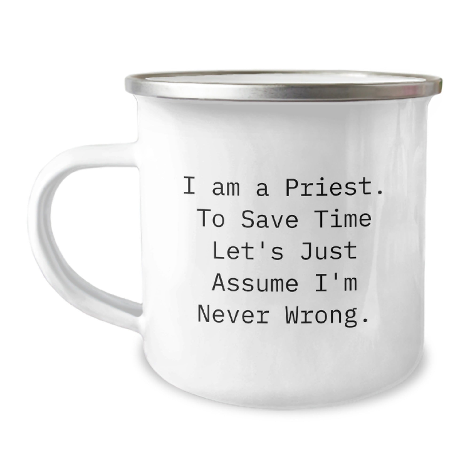Funny Priest Gifts for Men from Friends and Family - I Am A Priest Mug for Christmas - Image 1