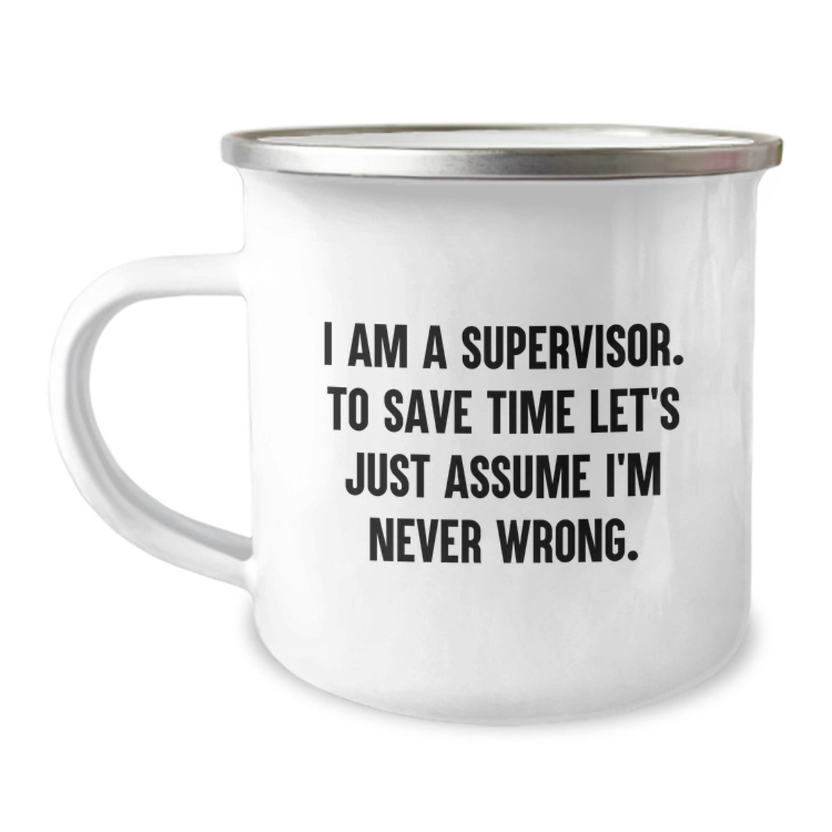 Funny Supervisor Camping Mug Gifts for Men, Friends, or Colleagues - Unique Christmas Memorable Presents from Family - Image 1