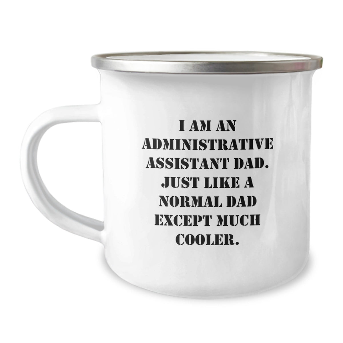 Administrative Assistant Dad Funny Camping Mug Gifts for Dad from Family this Christmas Unique - Image 1