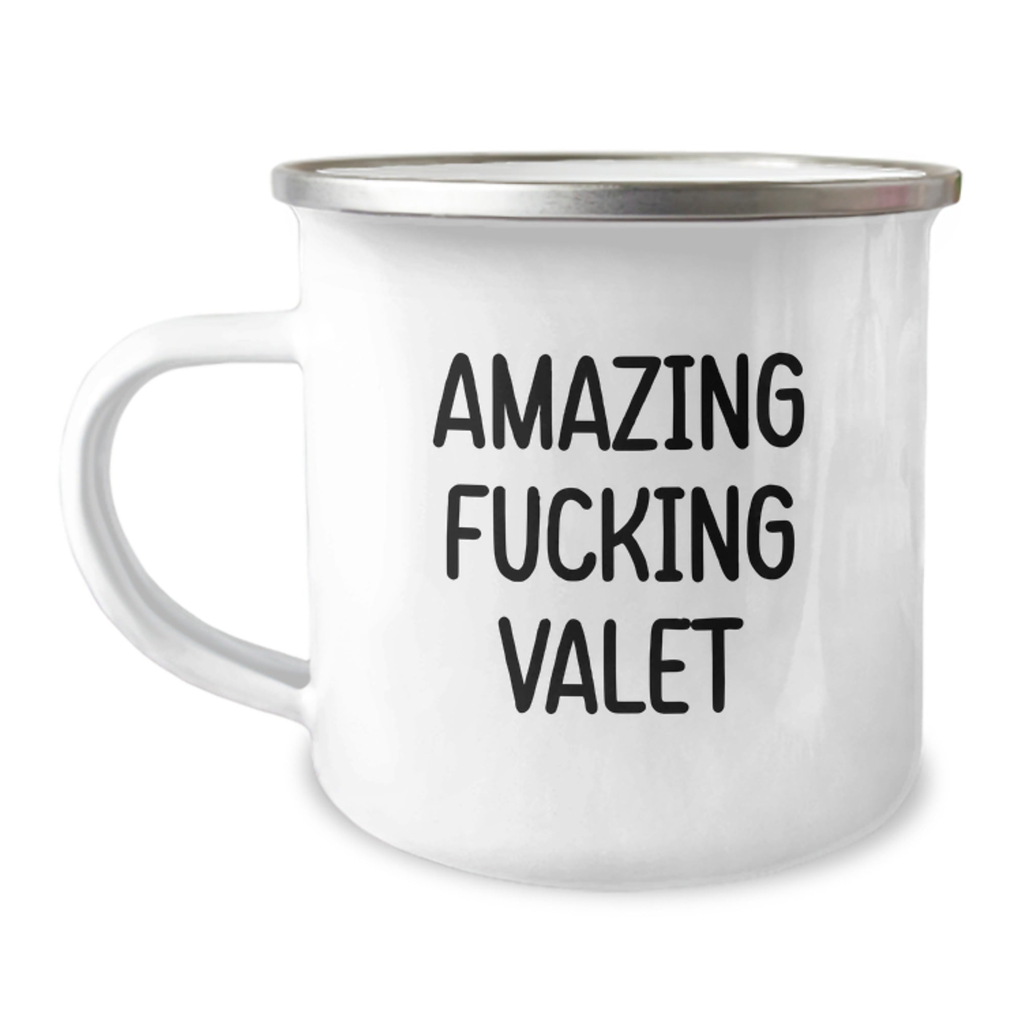 Funny Valet Gifts - Amazing F--king Valet Quote Camping Mug for Birthday - Gifts from Friends for Valet, Men, Women, Family - Unique and Humorous Valet Lover Present - Image 1